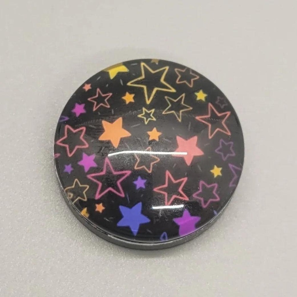 Rainbow Stars Magnet, 1 Inch Round Heavy Duty Strong Magnet,